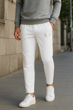 White Stagg Joggers
